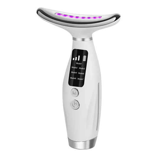 Transform Your Beauty Routine! 🌈✨ 7-Color LED Face & Neck Massager for Youthful Skin 💖✨ 3 Levels, 7 Modes - Perfect for Home Use! #BeautyTech #SkincareRoutine