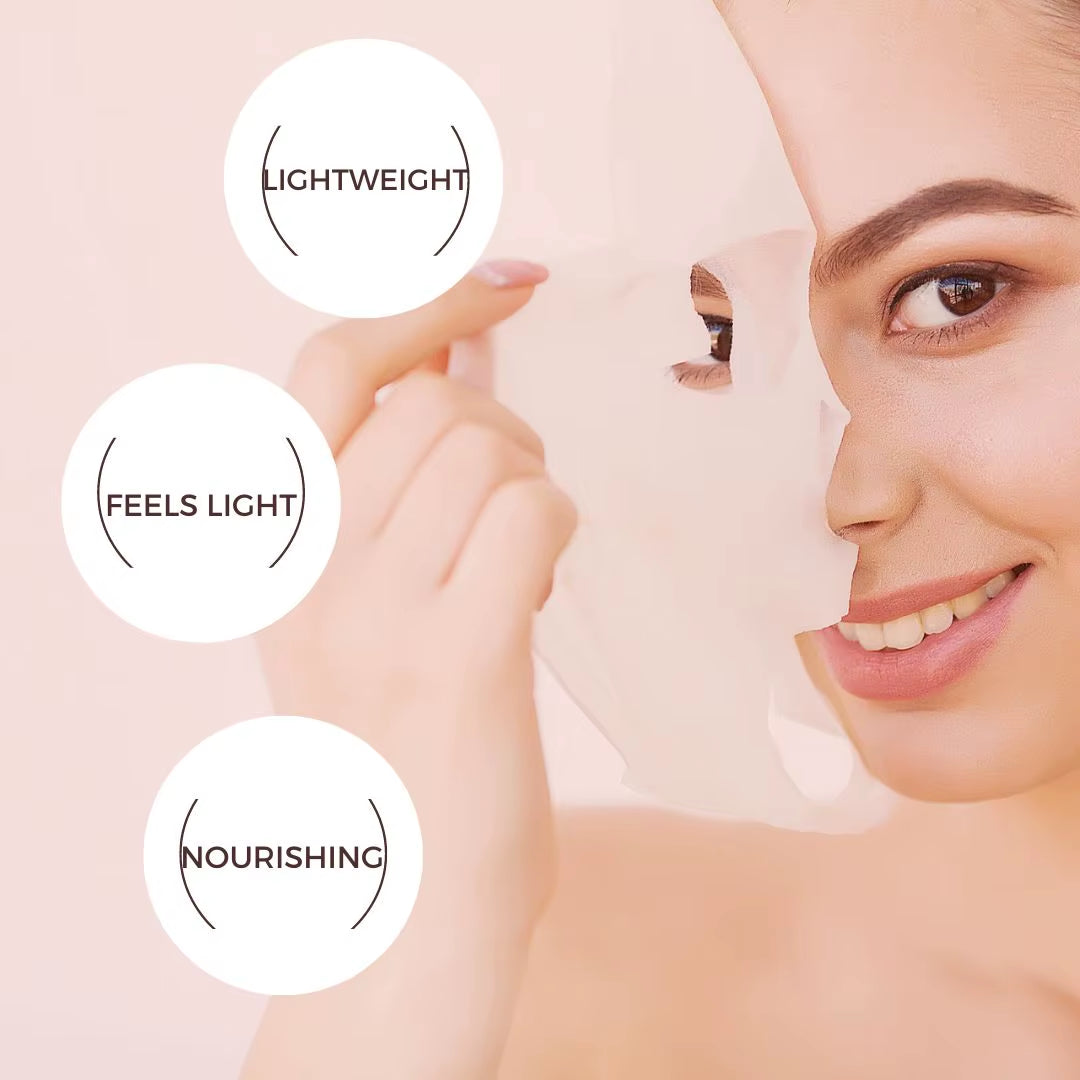  Masque Facial bio-colagène, 5 pièces, hydratant en profondeur, hydratant, hydrogel de nuit, VC, blanchissant, Anti-vieillissement, soins pour la peau